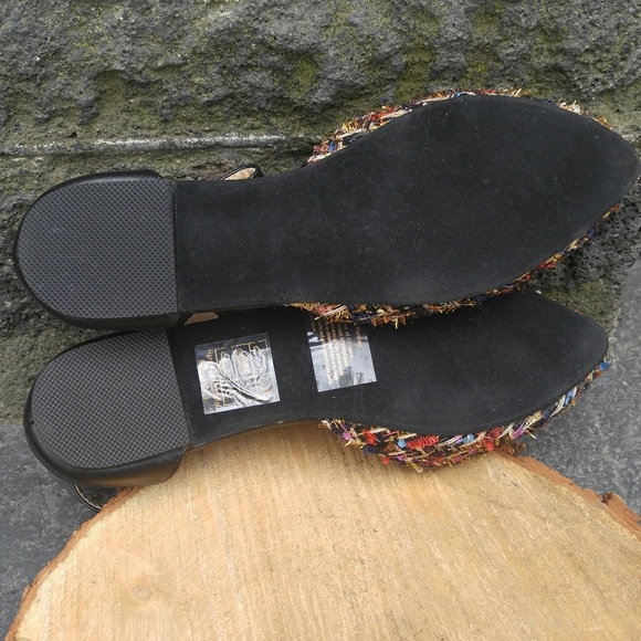 NWOT Makers pointed toe ankle strap flats - Picture 4 of 5